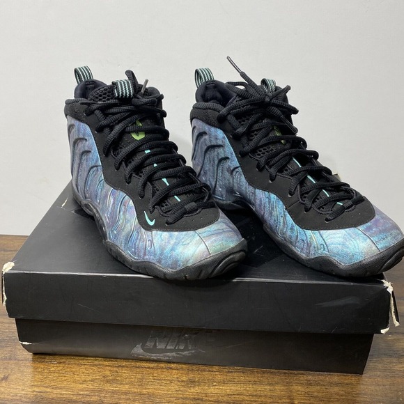 NIKE Little Posite ONE PREMIUMGS A08037-009 Black Aurora‎ Size 5Y